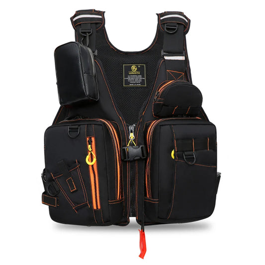 Multi-functional life jacket vest for outdoor fishing