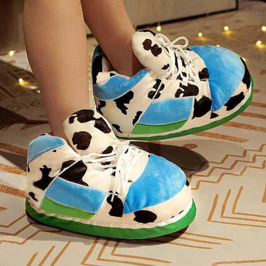 Cozy Cartoon Plush Slippers