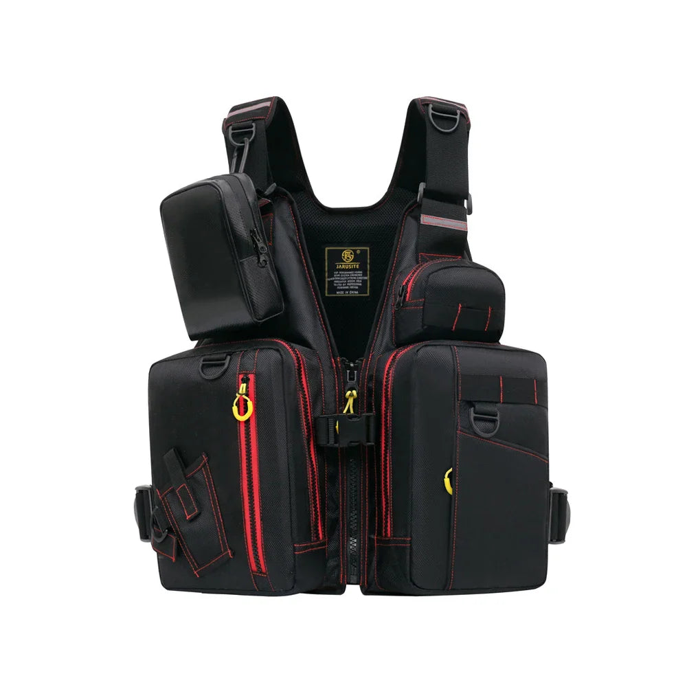 Multi-functional life jacket vest for outdoor fishing