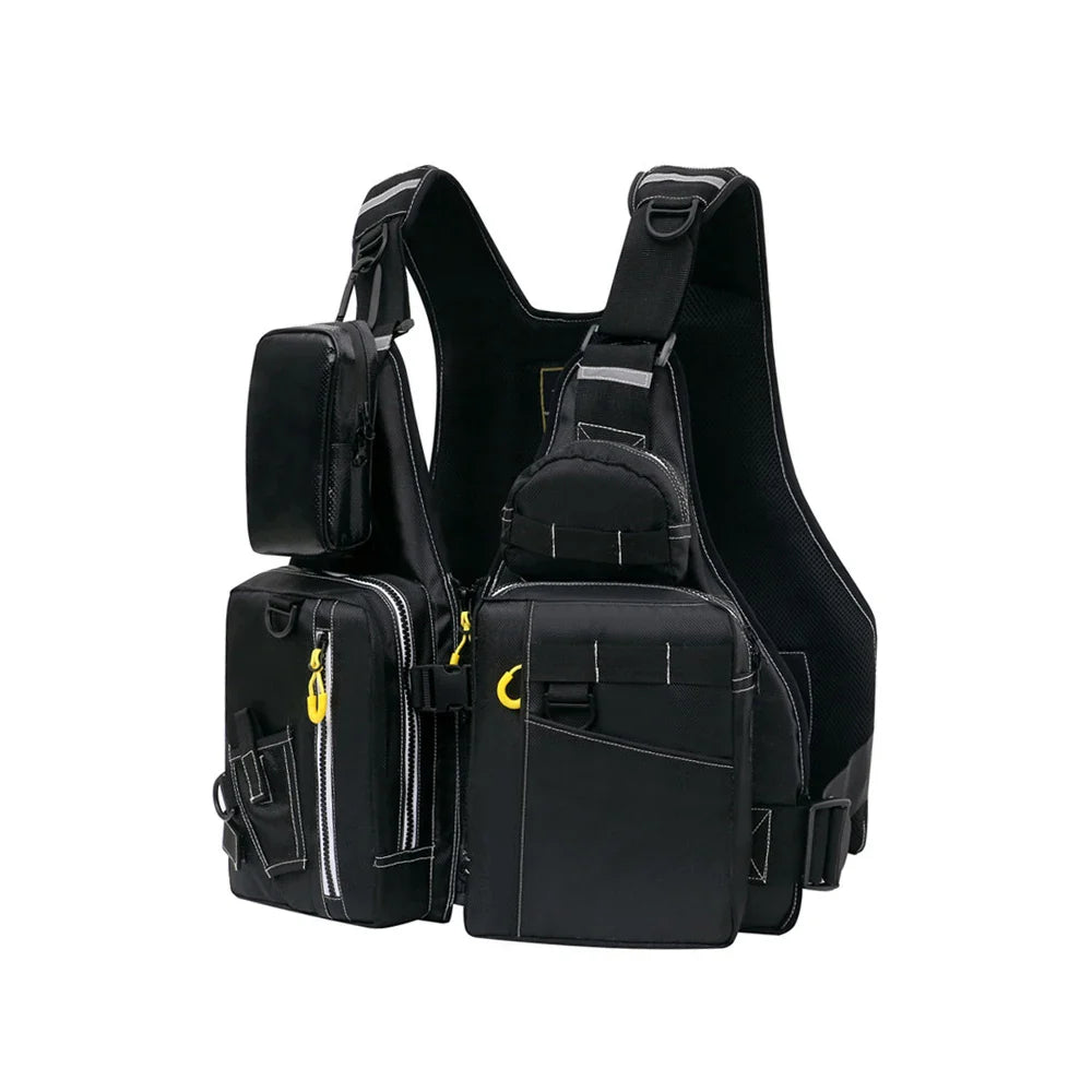Multi-functional life jacket vest for outdoor fishing